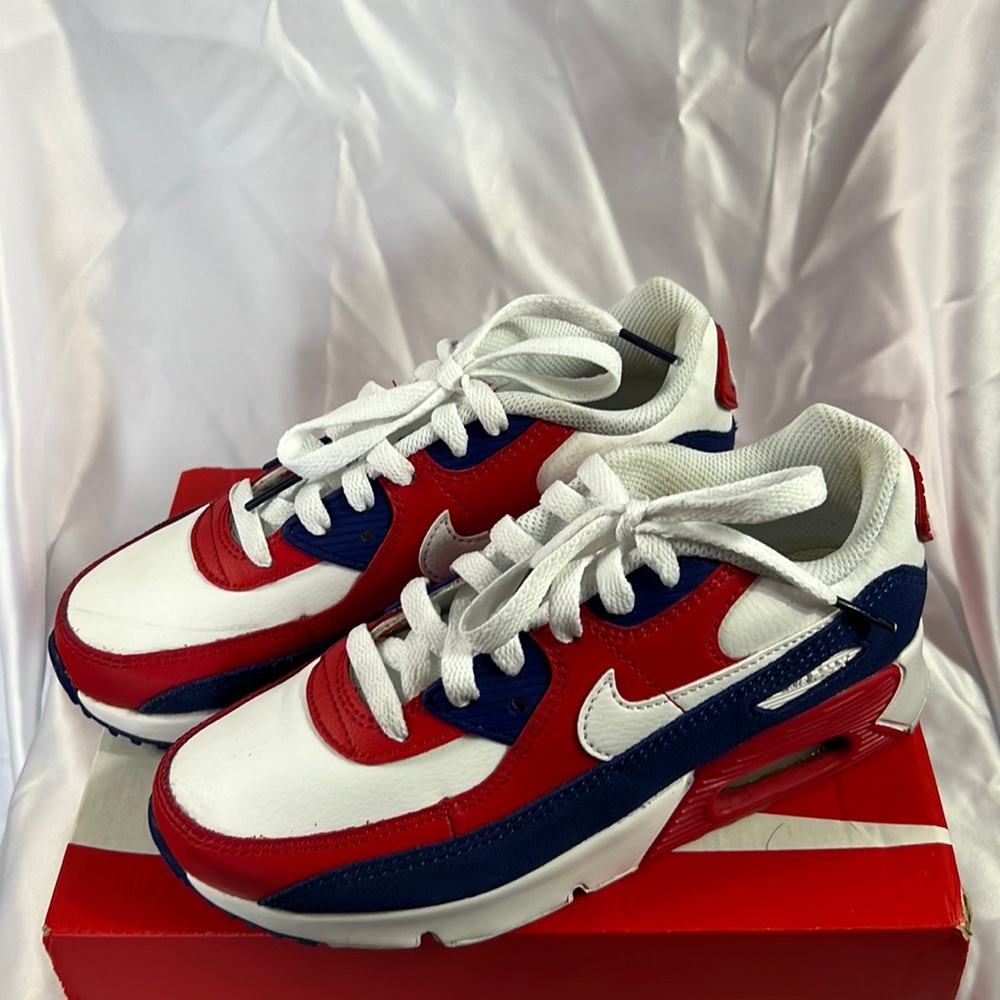 Nike Air Max 90 "Deep Royal University Red" size 3Y